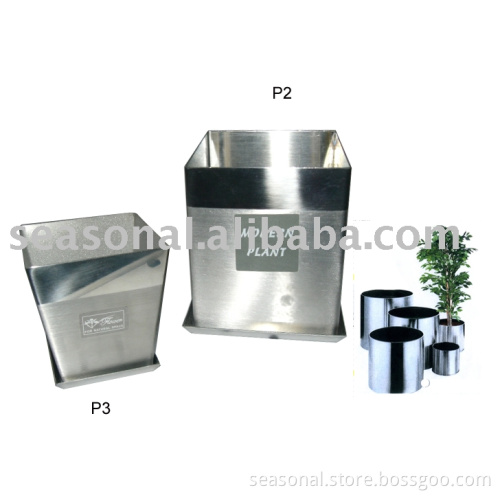stainless steel flowerpot
